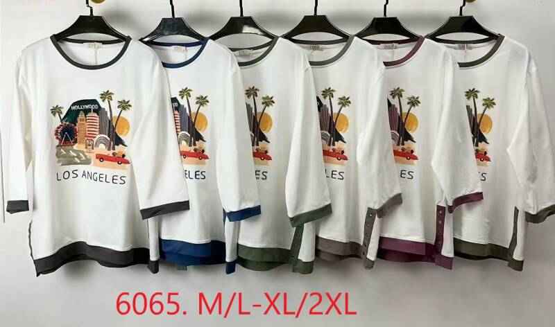 Bluzki damskie Roz M/L-XL-2XL, Mix Kolor Paczka 12 szt